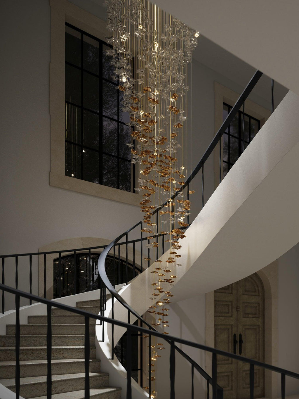 Sand Sea Stair Chandelier
