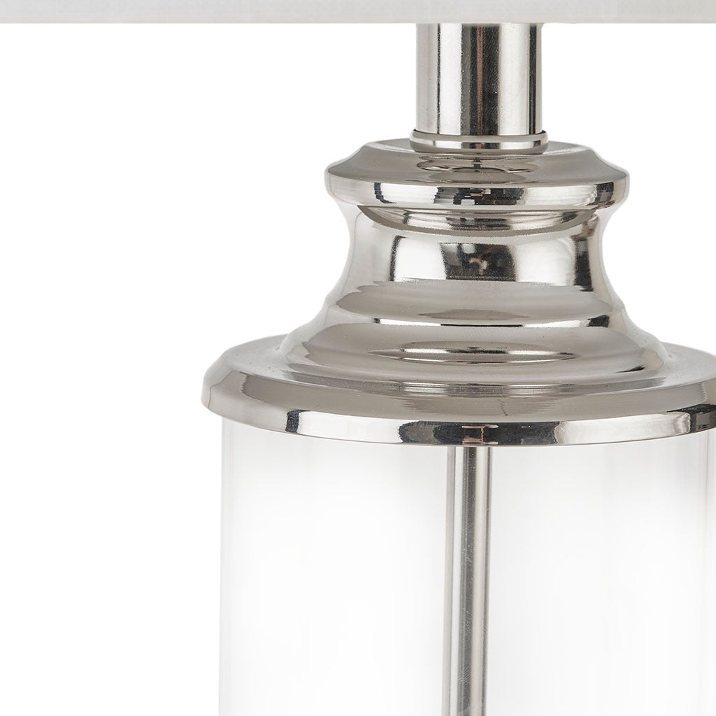 Selia Clarity Glass Cylinder Table Lamp