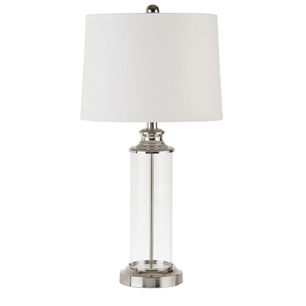 Selia Clarity Glass Cylinder Table Lamp