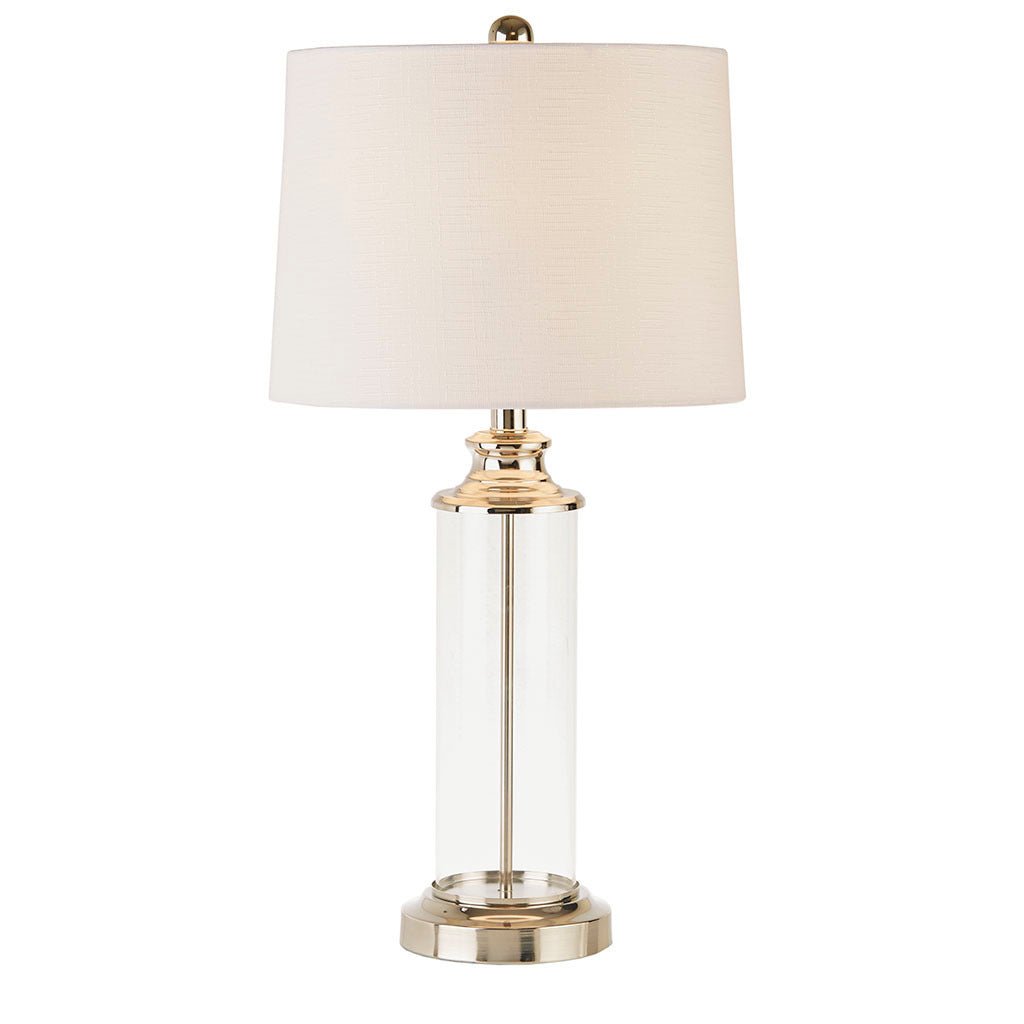 Selia Clarity Glass Cylinder Table Lamp