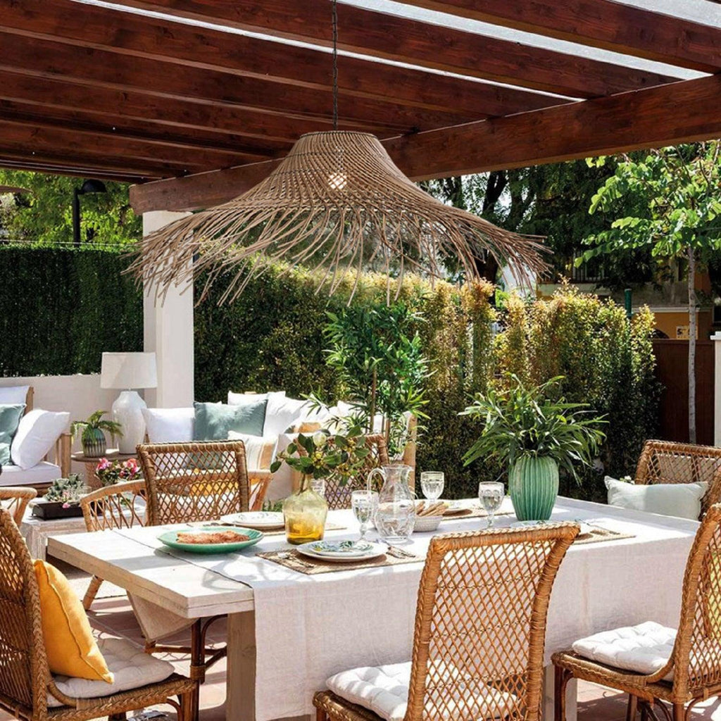 Shadow Blessing Rattan Woven Pendant Light