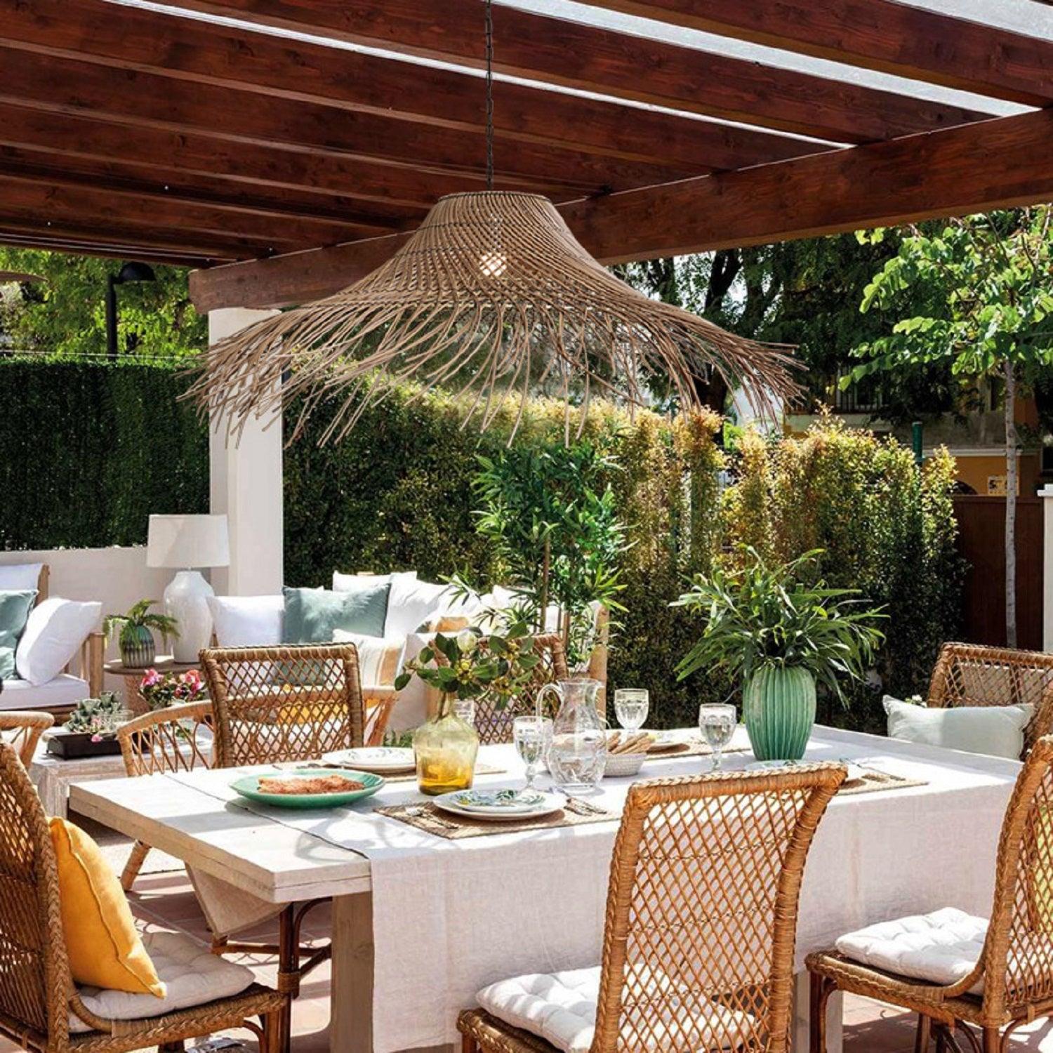 Shadow Blessing Rattan Woven Pendant Light