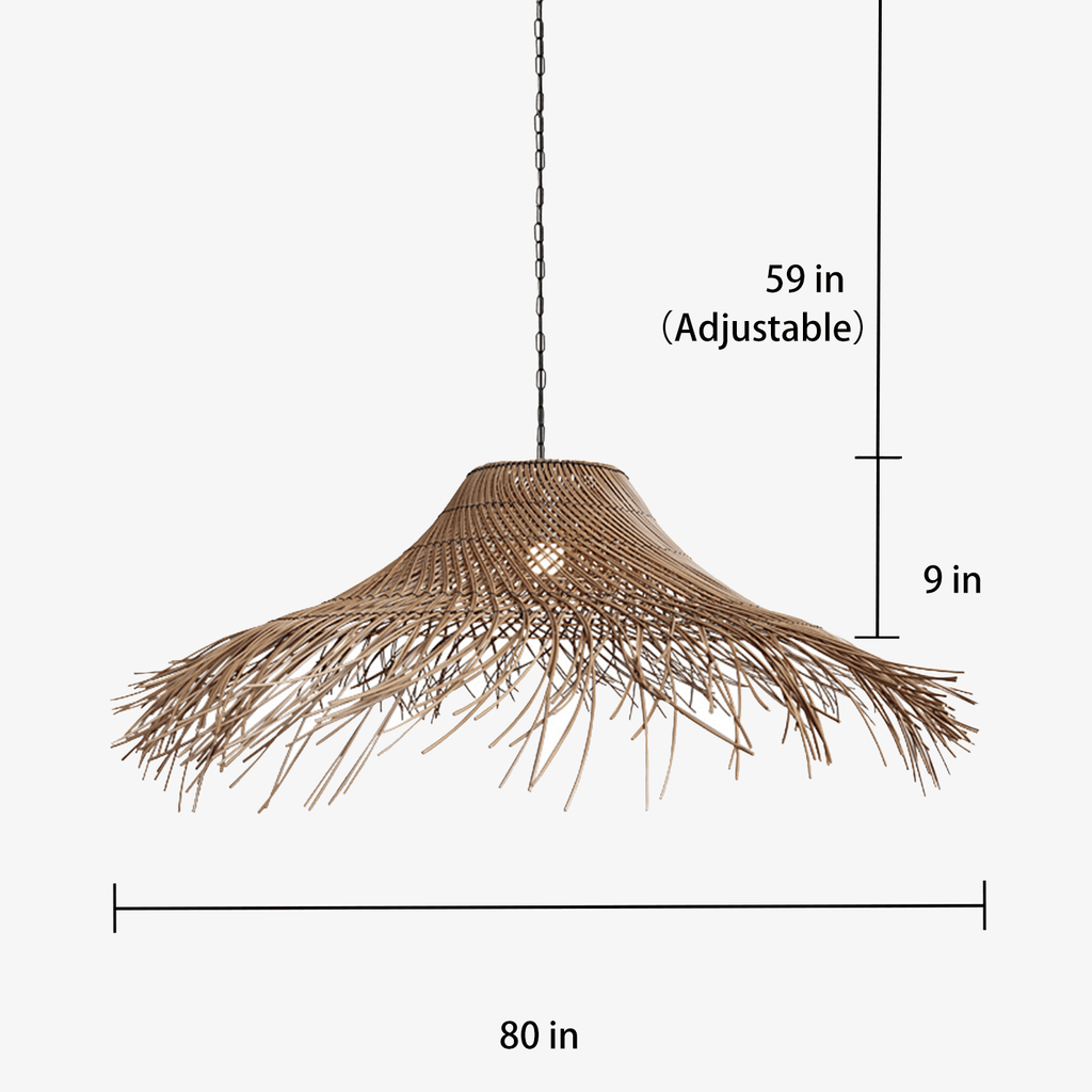 Shadow Blessing Rattan Woven Pendant Light