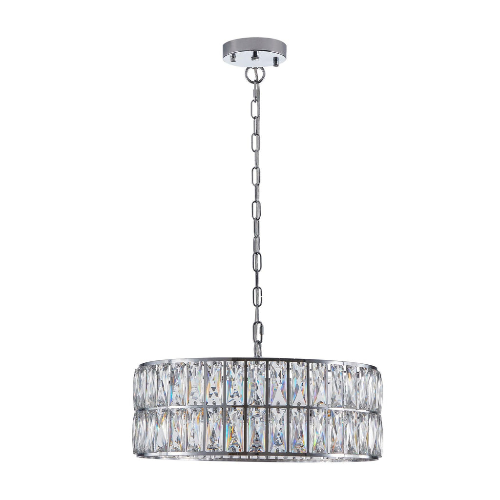 Silver Radiance Drum Chandelier