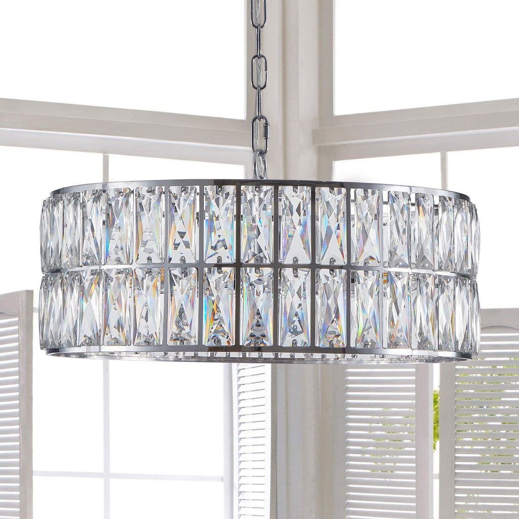 Silver Radiance Drum Chandelier