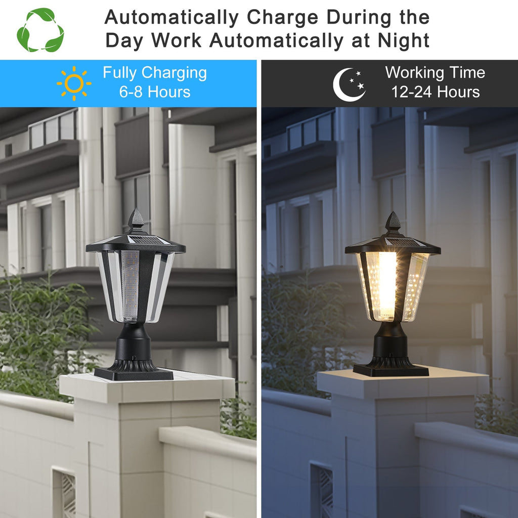 SolarGlow Outdoor Column Lights