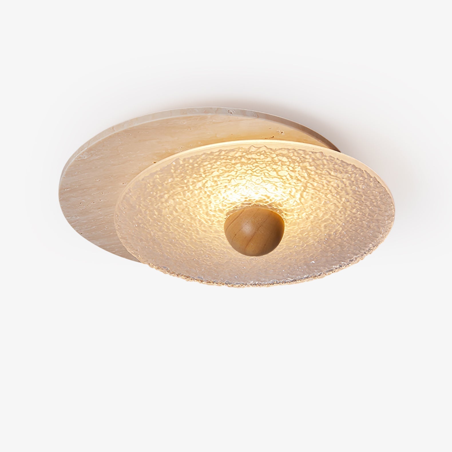 Solvian Travertine Ceiling Light