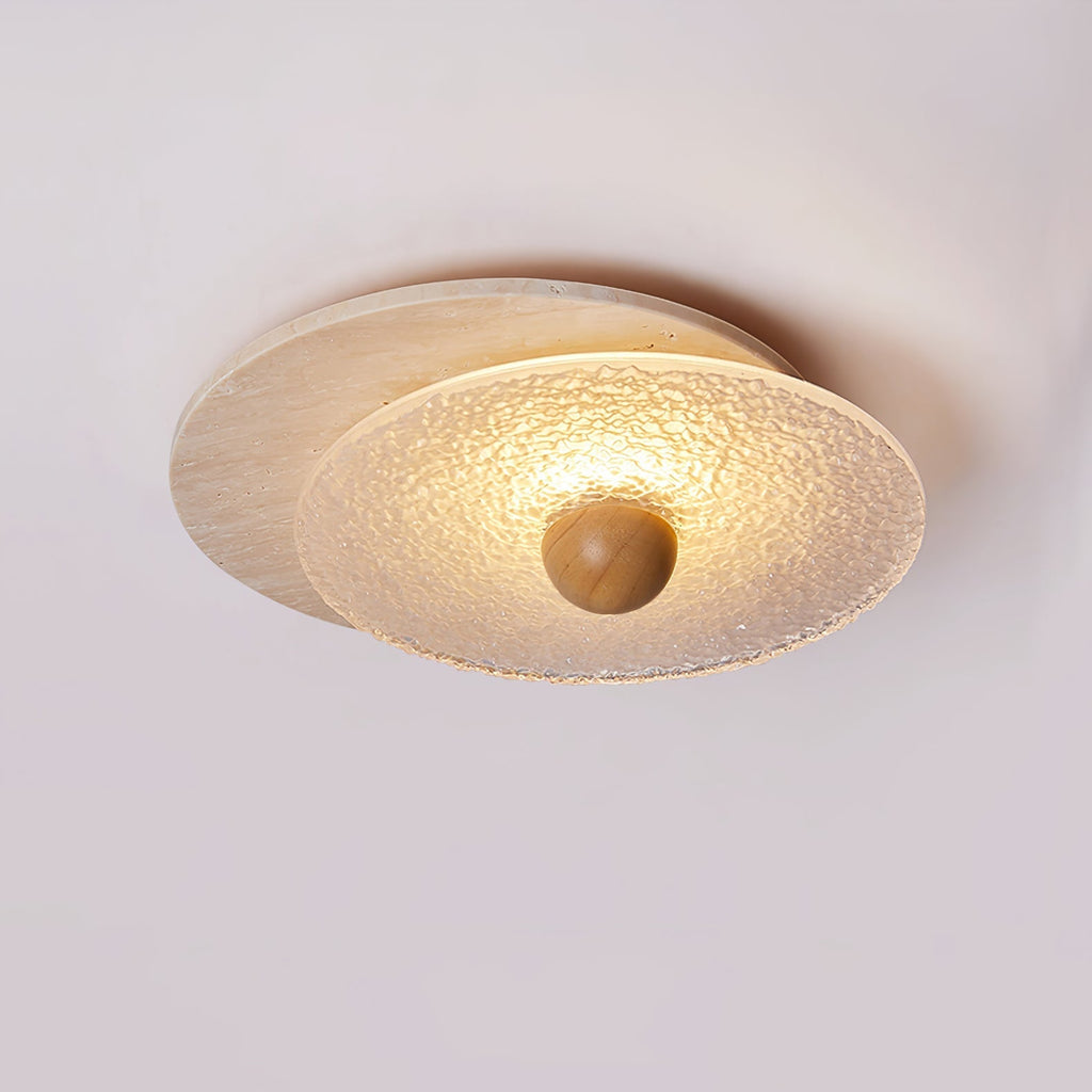 Solvian Travertine Ceiling Light