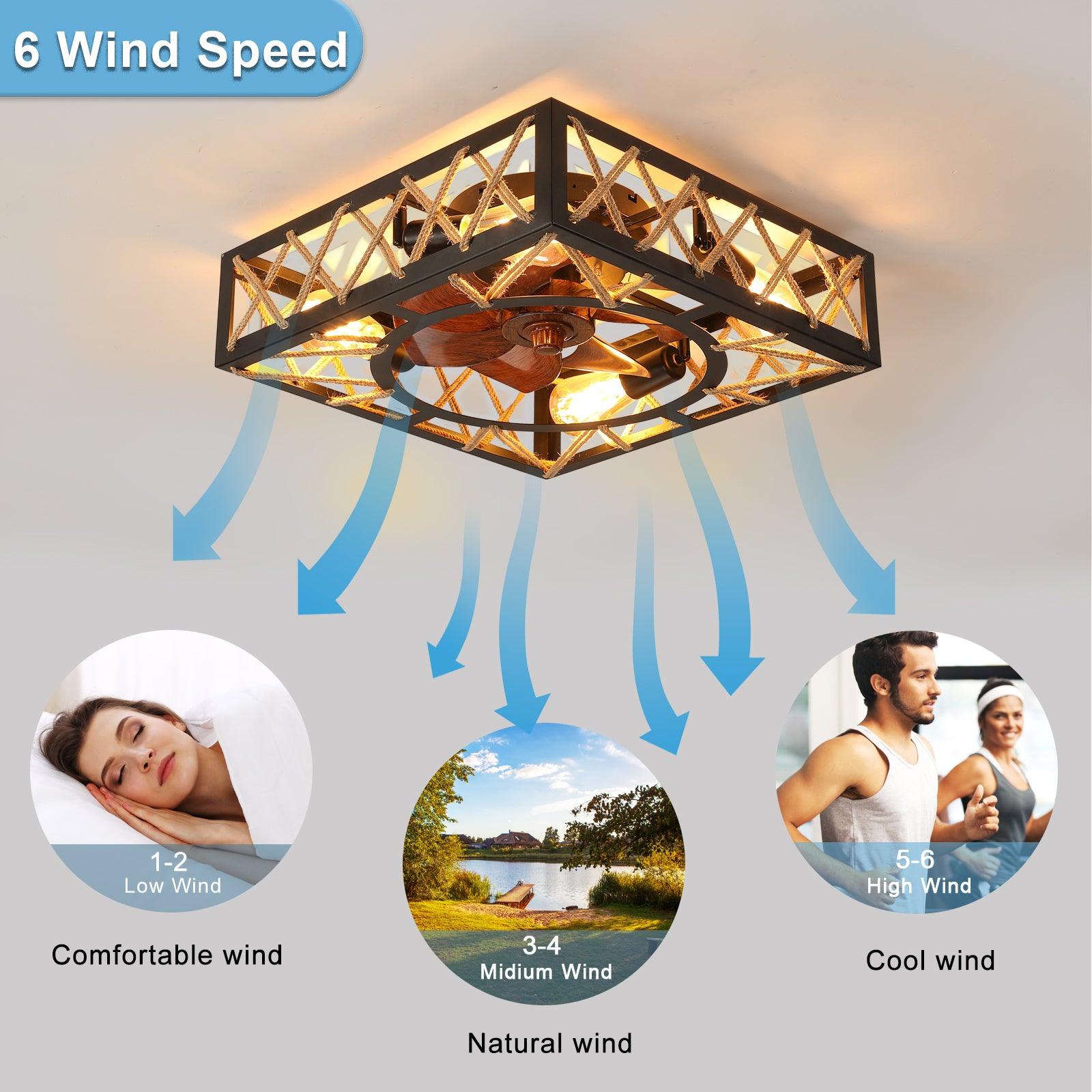 Square LED Ceiling Fan Light
