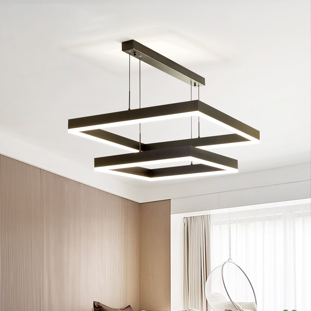 Square Living Room Pendant Light - ZozHome