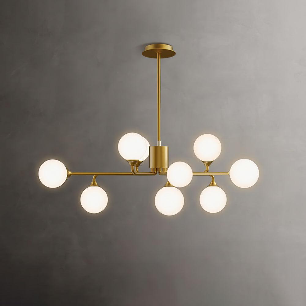 Staggered Glass Globes Chandelier - ZozHome