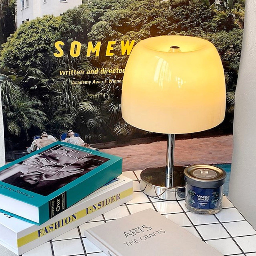 Straight Glass Table Lamp