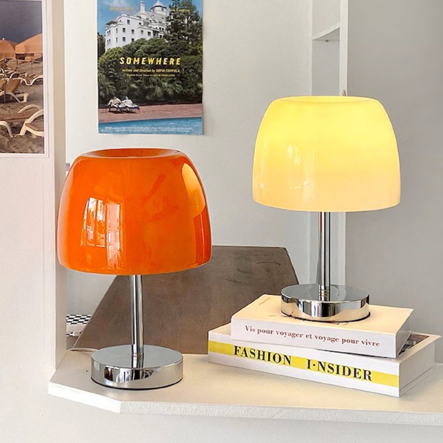 Straight Glass Table Lamp