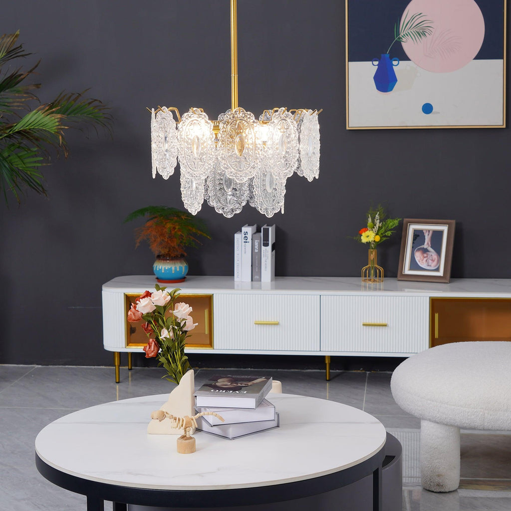 Sunflower Glass Chandelier