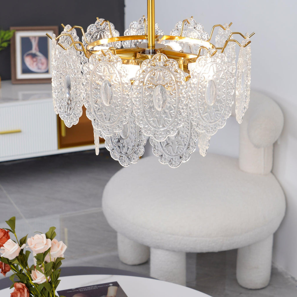 Sunflower Glass Chandelier