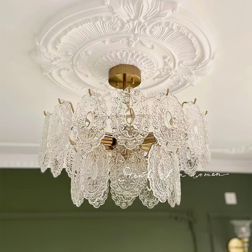Sunflower Glass Chandelier