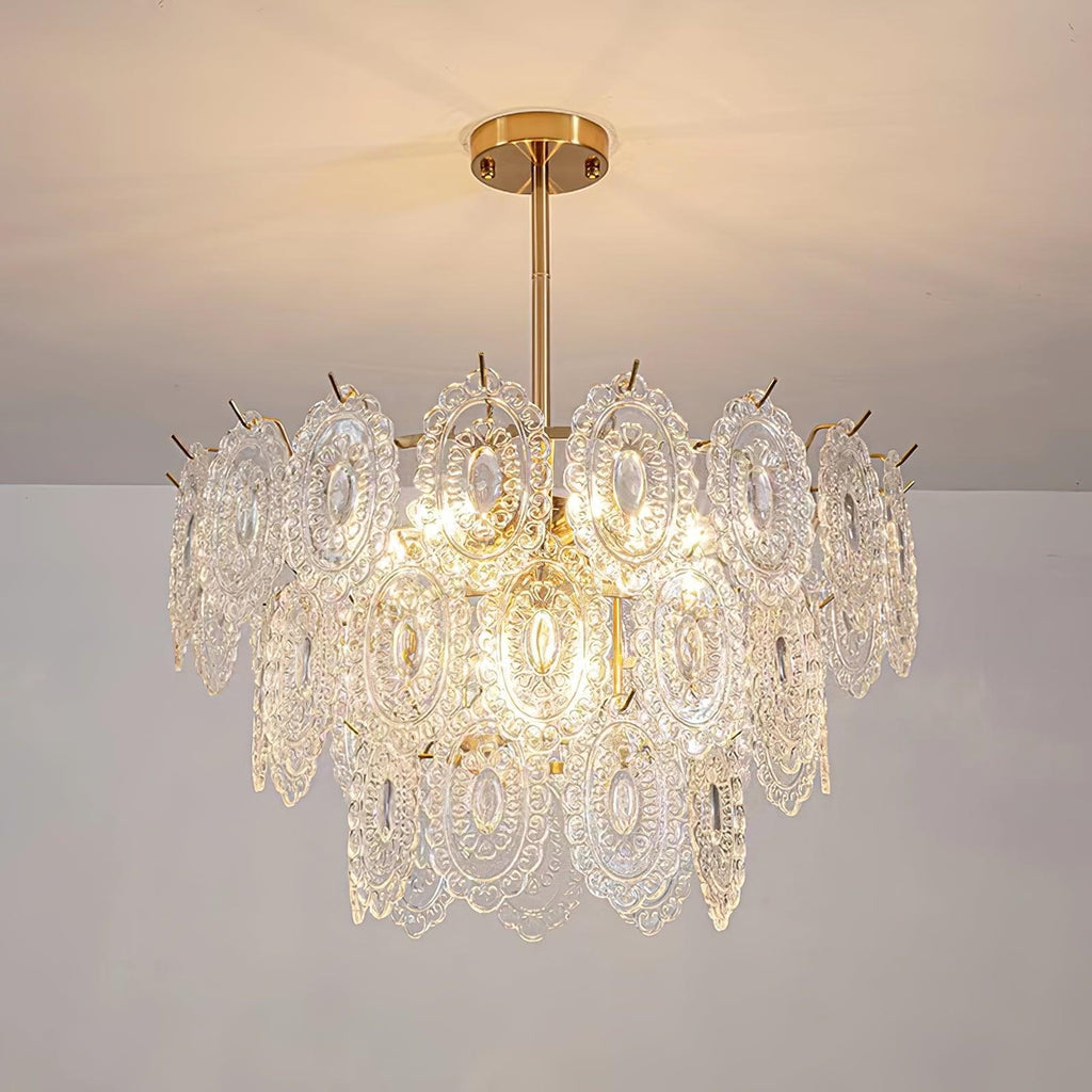 Sunflower Glass Chandelier