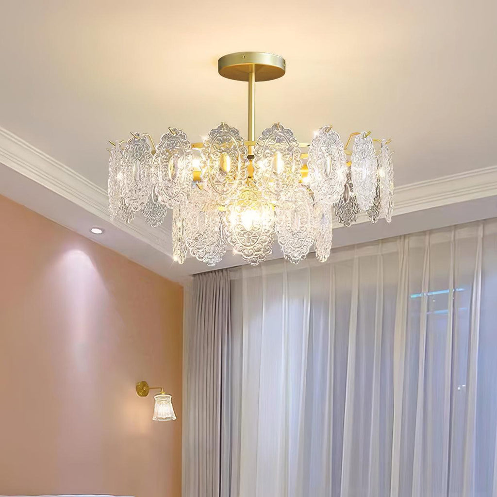 Sunflower Glass Chandelier