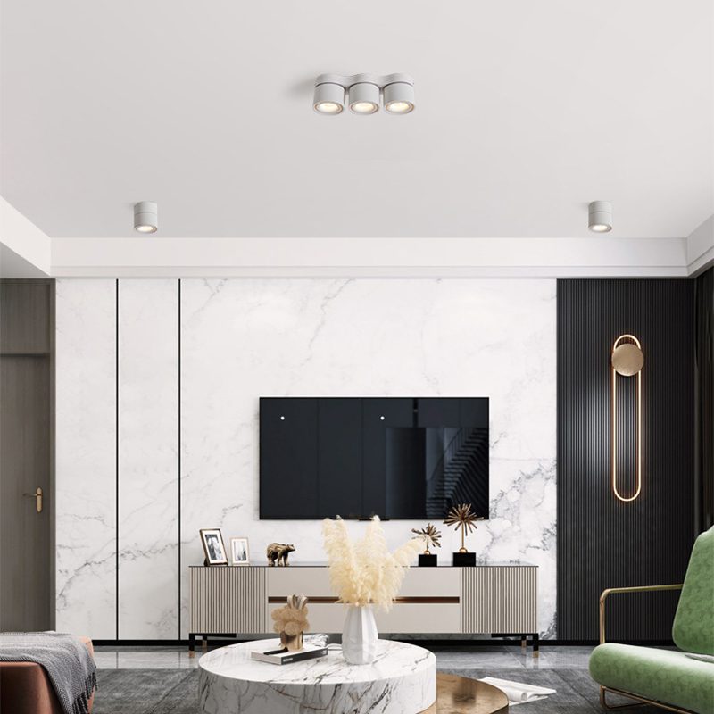 Three heads Rotating Folding Ceiling Lamp