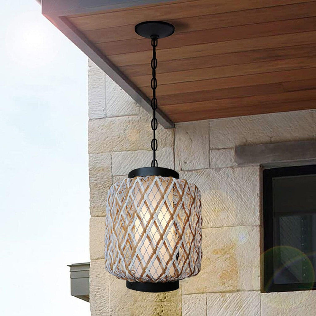 Time Village Rattan Woven Pendant Light