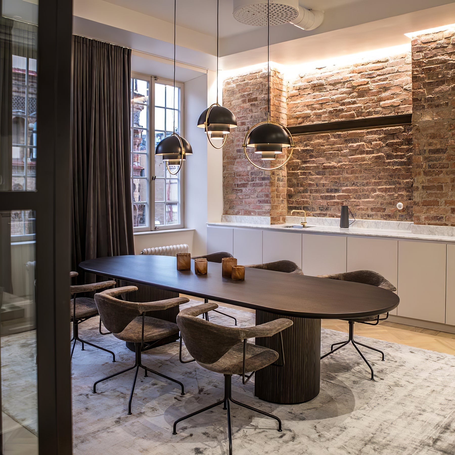 Trapezoidal Pendant Light