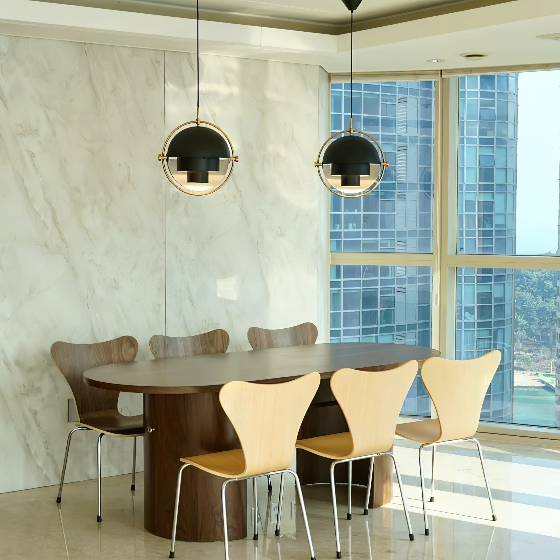 Trapezoidal Pendant Light