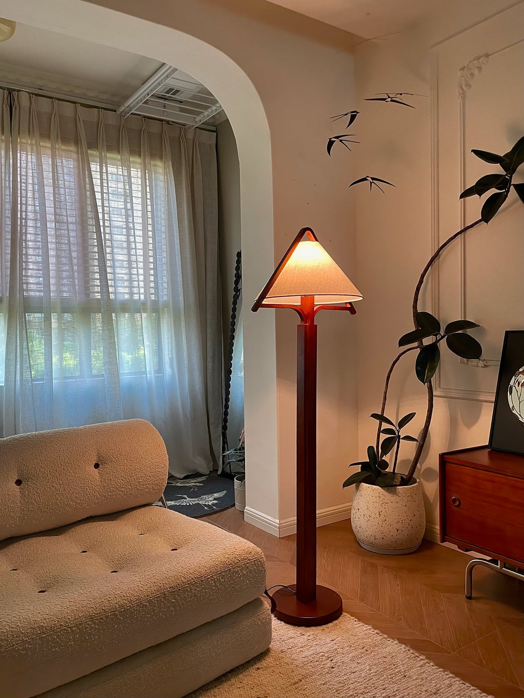 Triangle Shade Floor Lamp