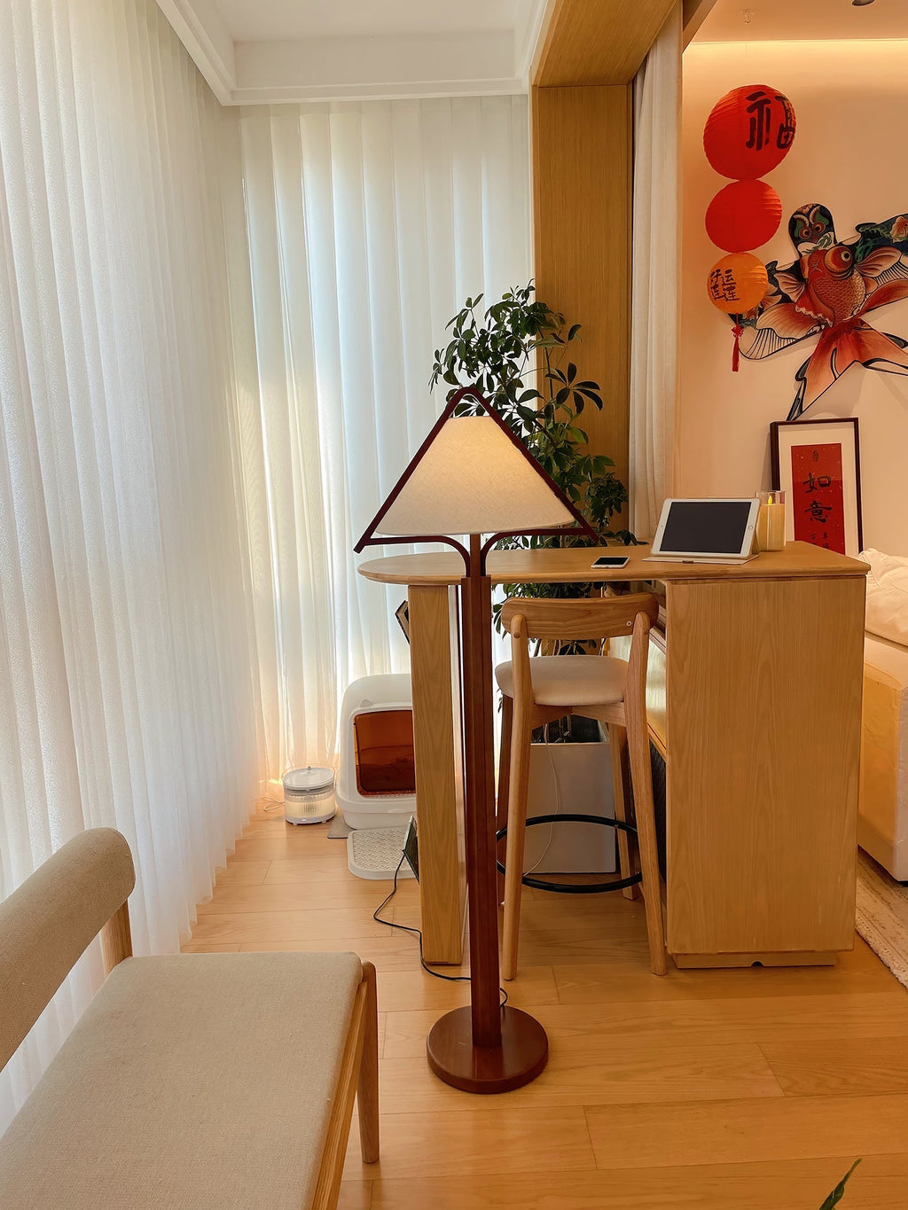 Triangle Shade Floor Lamp
