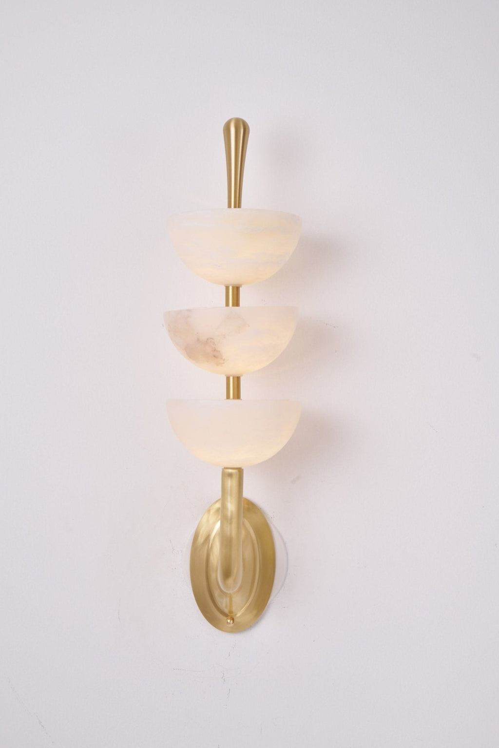 Triple Alabaster Wall Sconce