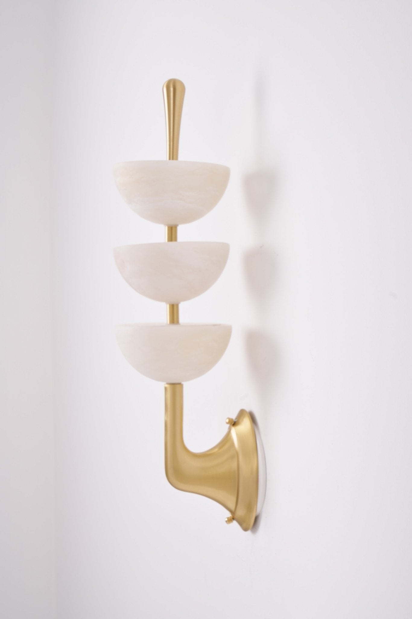 Triple Alabaster Wall Sconce