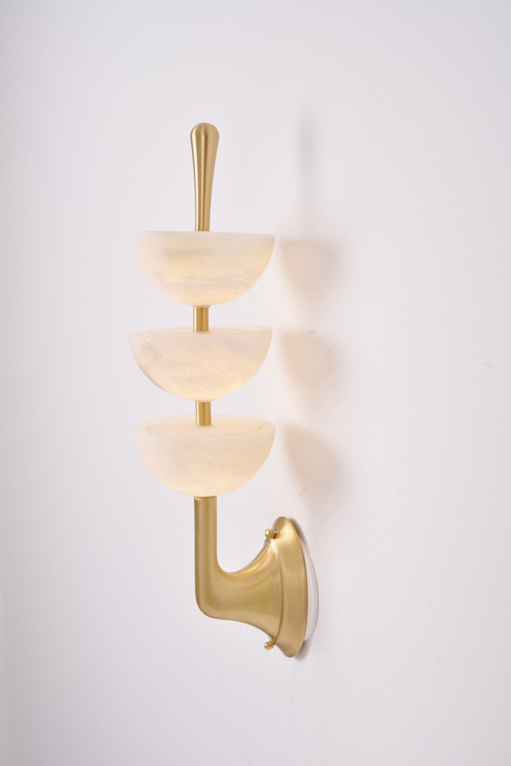 Triple Alabaster Wall Sconce
