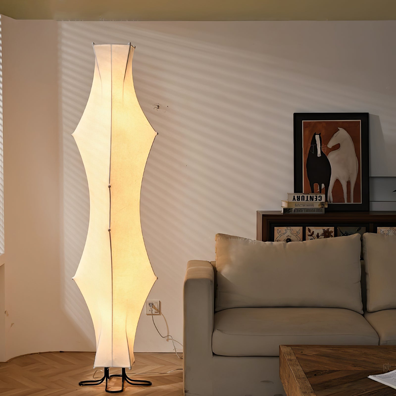 Twist Silk Floor Lamp - ZozHome