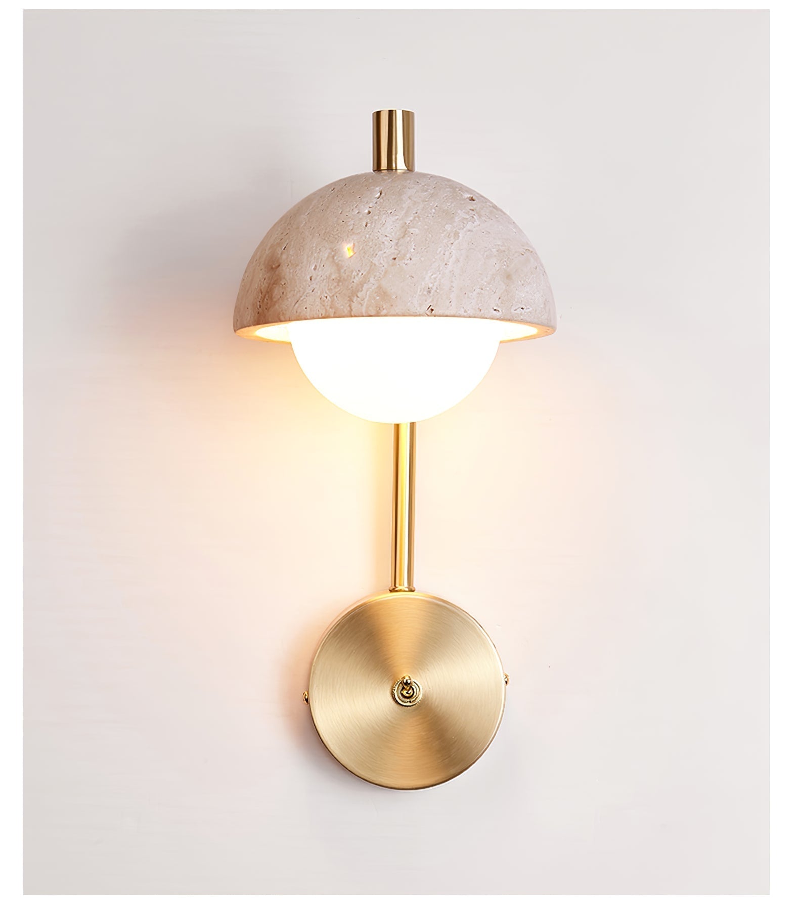 Vellum Travertine Wall Sconce