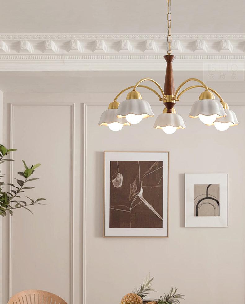 Vera Modern Brass Chandelier