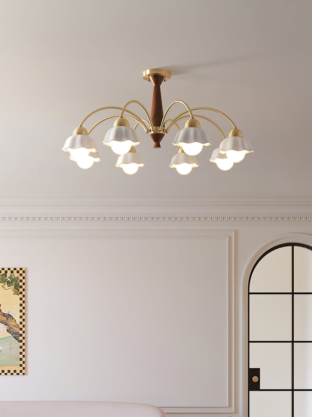 Vera Modern Brass Chandelier