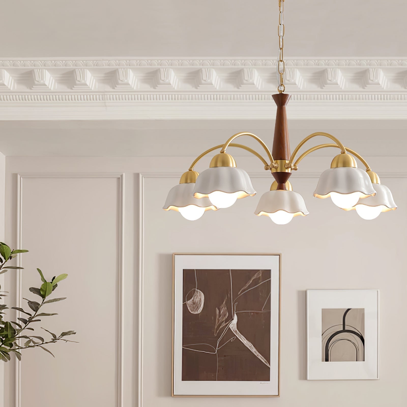 Vera Modern Brass Chandelier - ZozHome