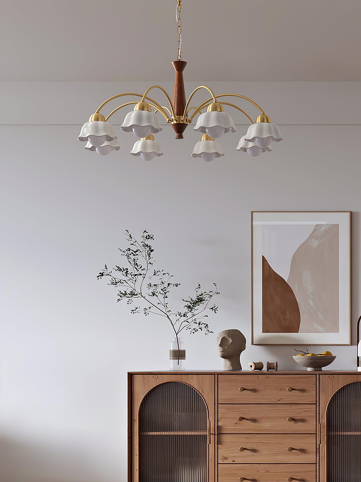 Vera Modern Brass Chandelier