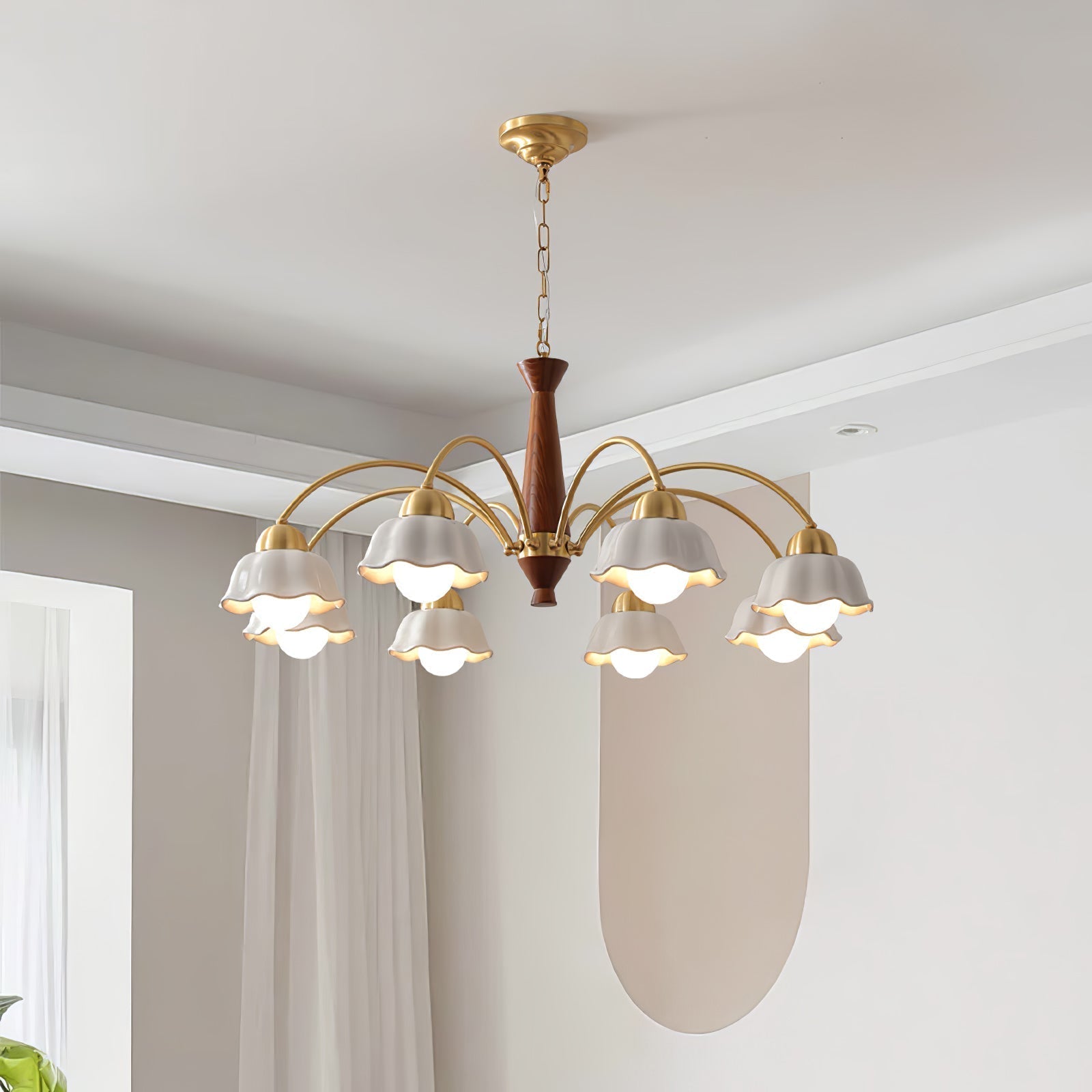 Vera Modern Brass Chandelier