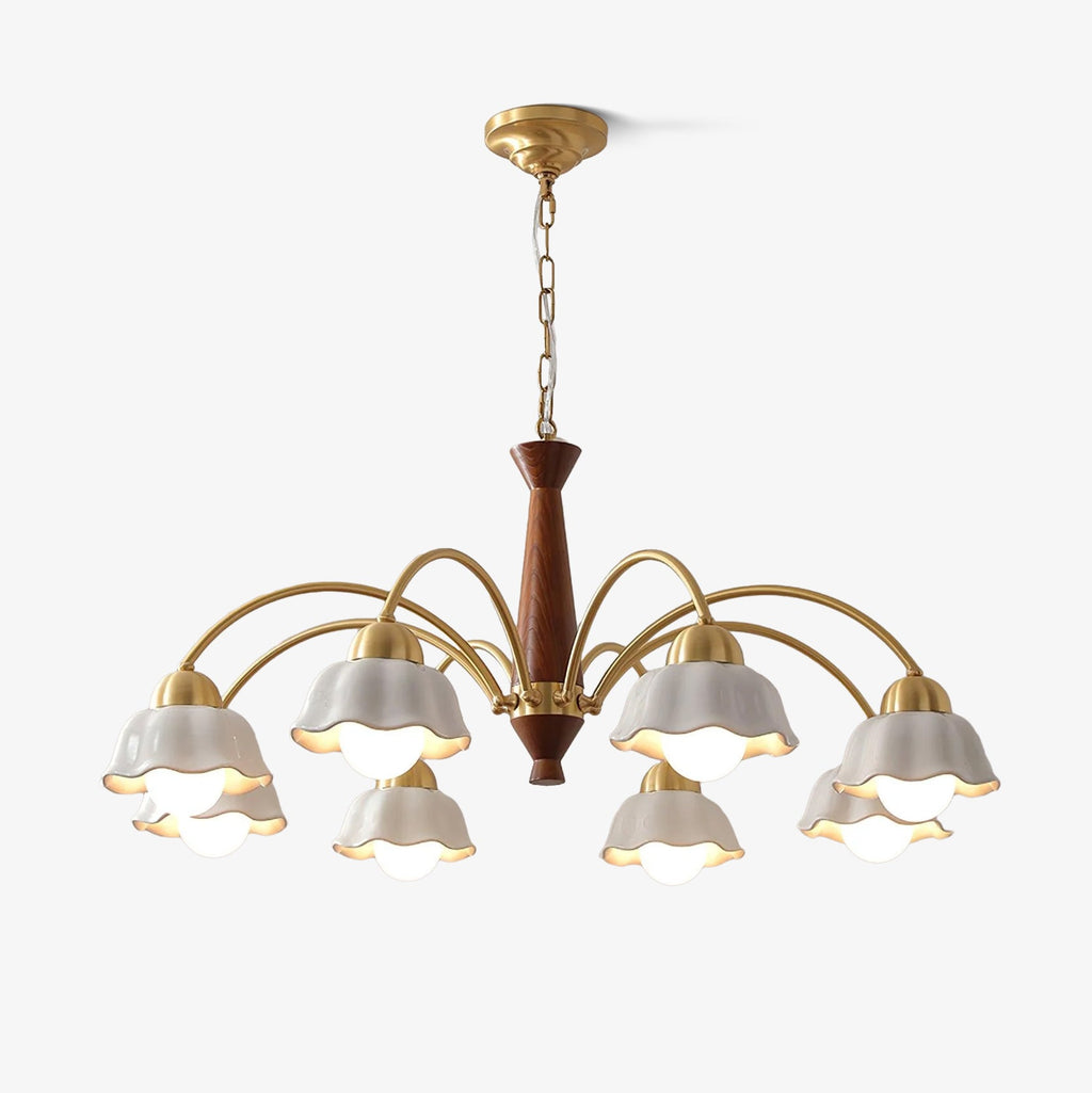 Vera Modern Brass Chandelier