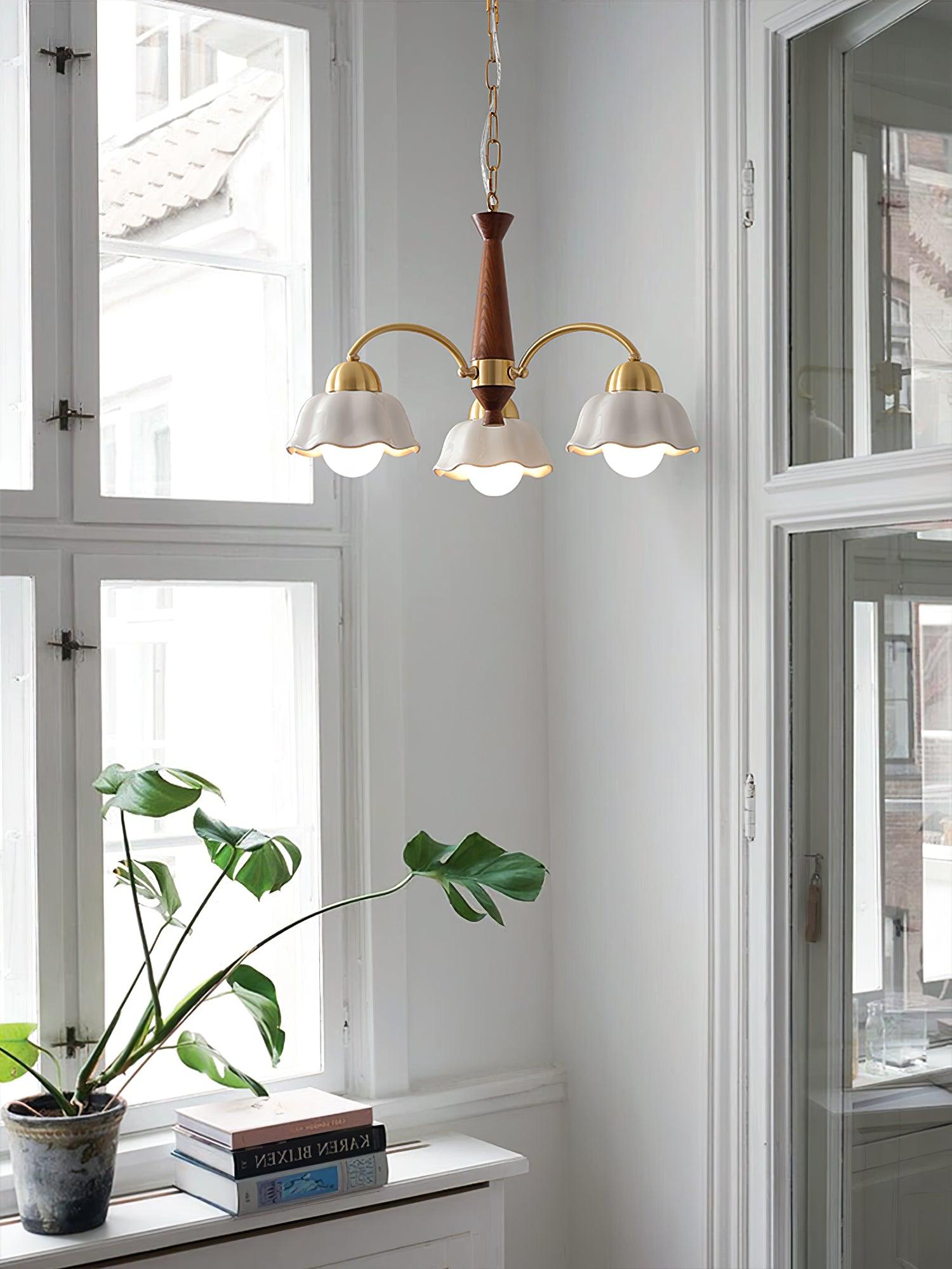 Vera Modern Brass Chandelier