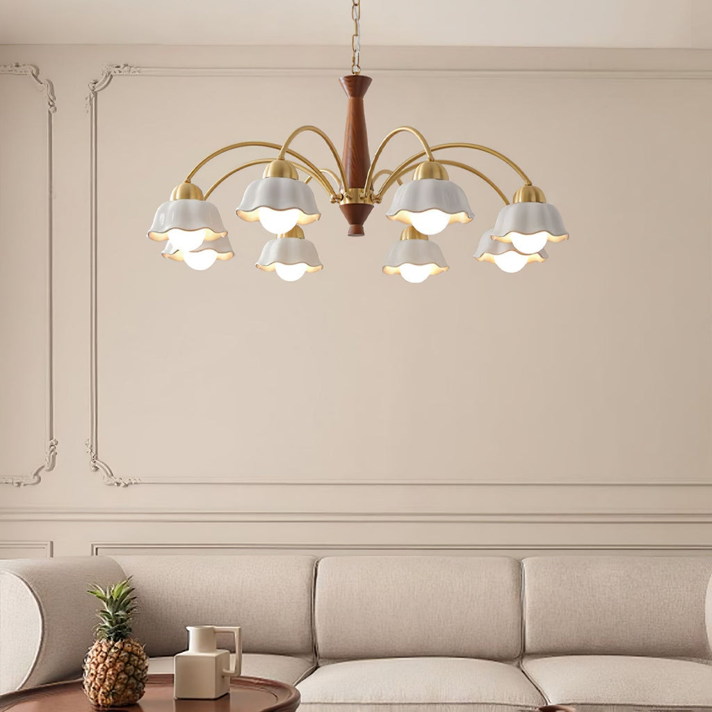 Vera Modern Brass Chandelier