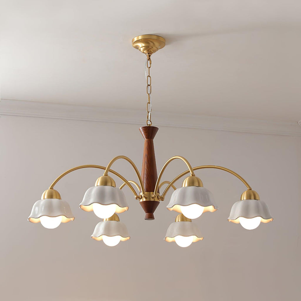 Vera Modern Brass Chandelier
