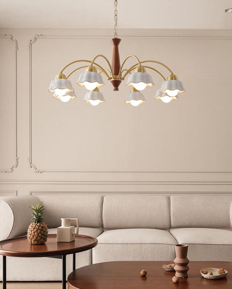 Vera Modern Brass Chandelier