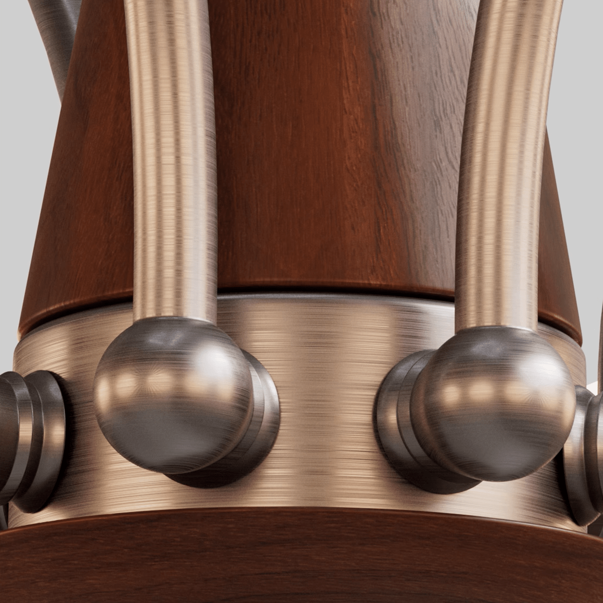 Vintage Persimmon Chandelier