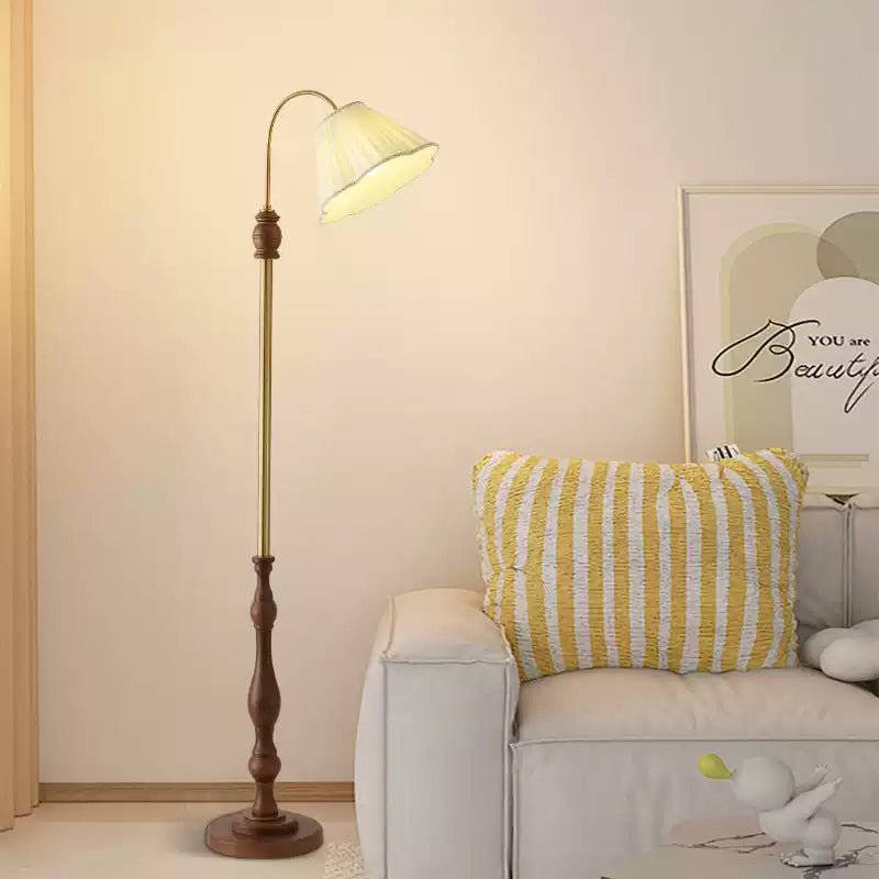 Vintage Pleated Floor Lamp