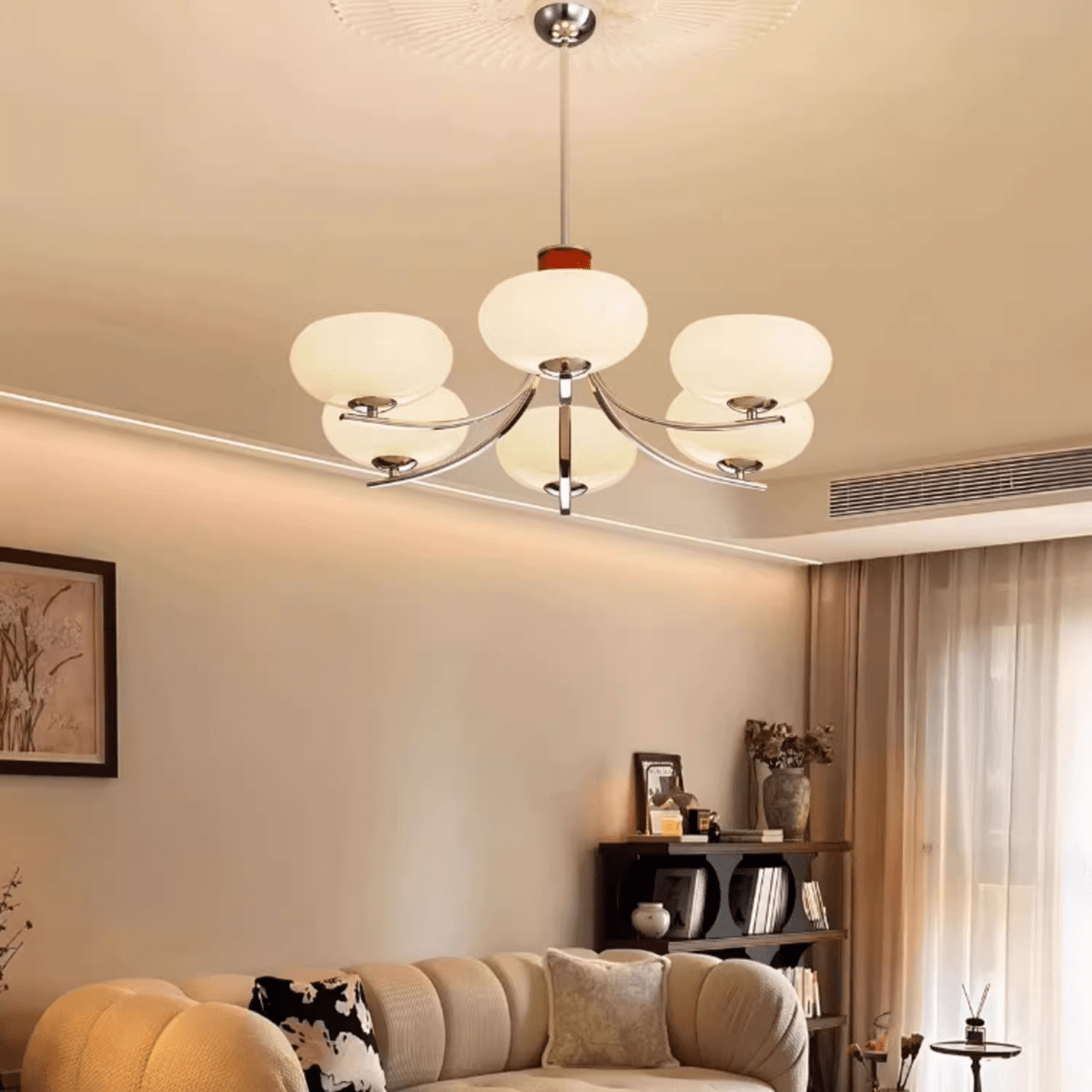 Vintage Pumpkin Chandelier