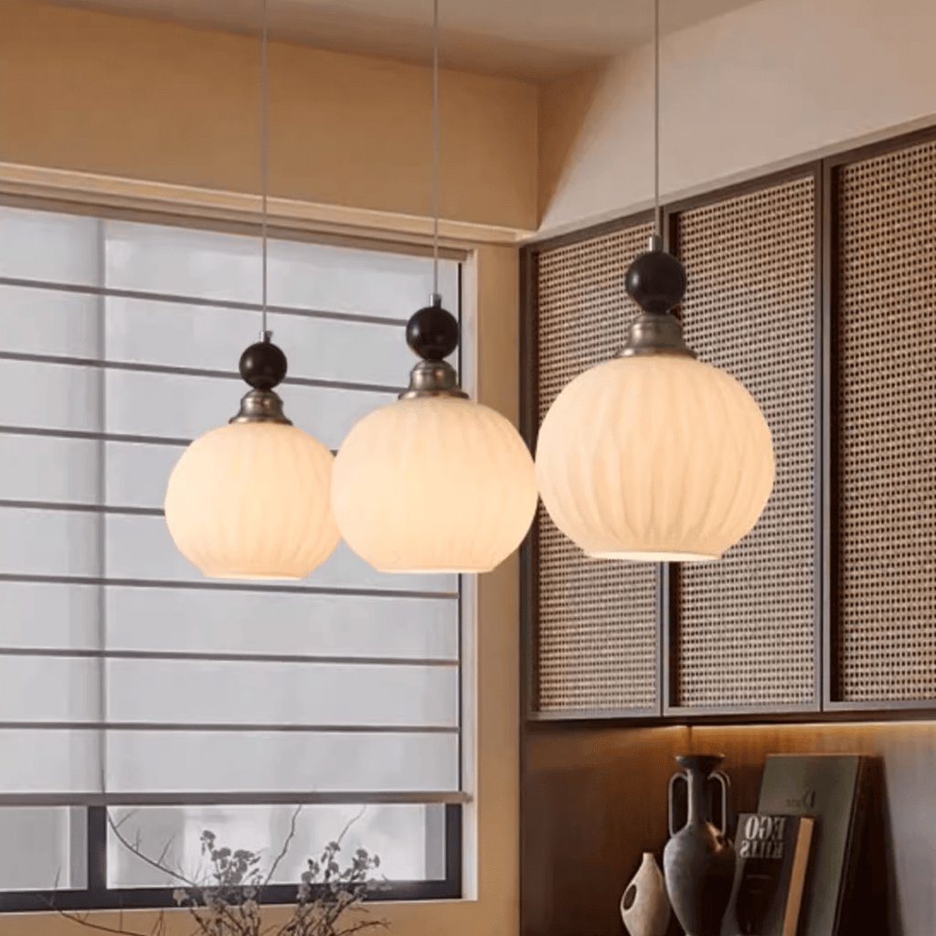 Vintage Pumpkin Pendant Light