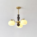 Walnut Beige Orb Chandelier - ZozHome