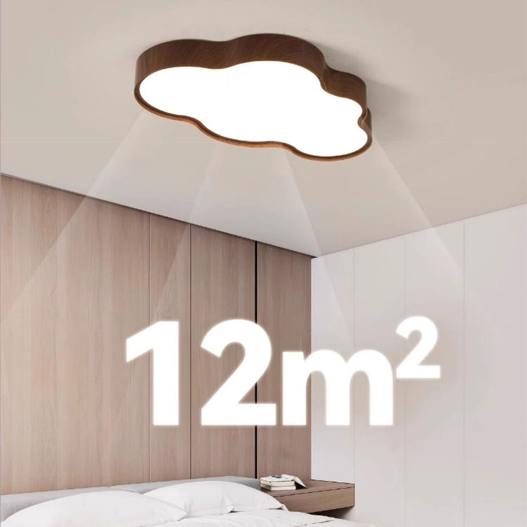 Walnut Wood Cloud Ceiling Light