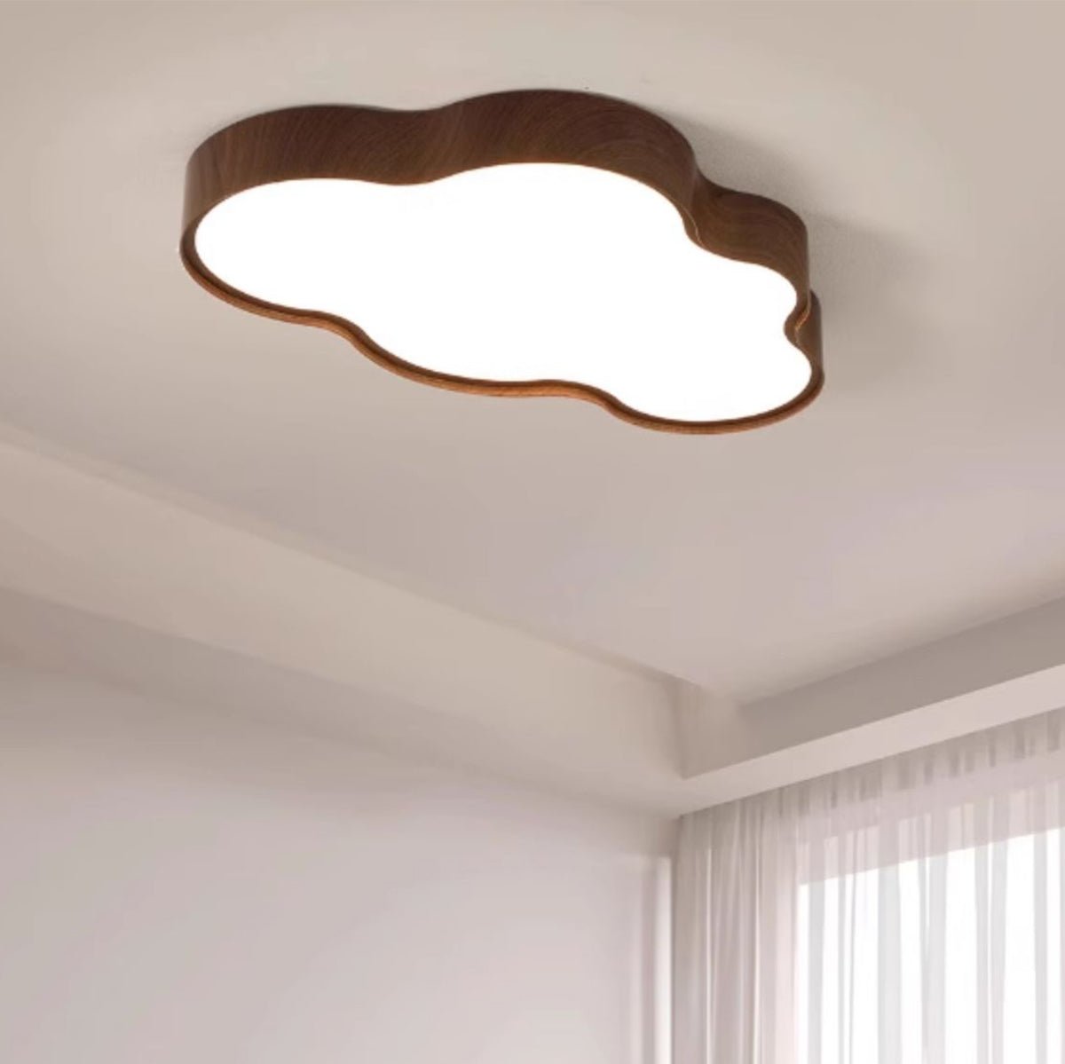 Walnut Wood Cloud Ceiling Light
